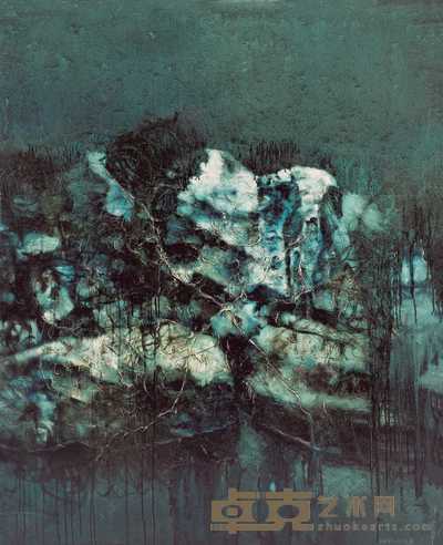 周春芽 1992年作 青石图 150×120cm
